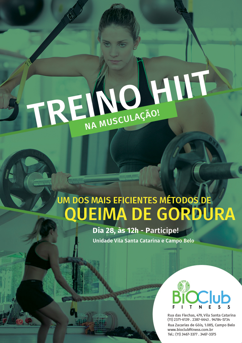 Treino HIIT – em maio!