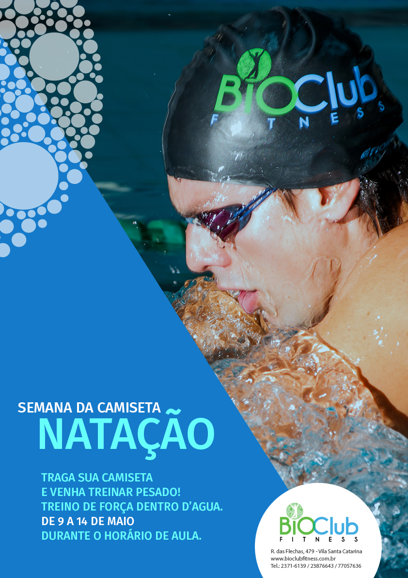 Treino com camiseta – Natação